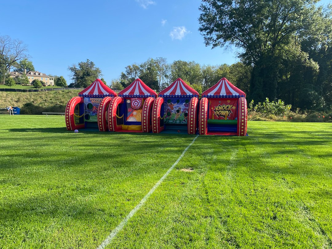 Fall Festival with Inflatable Rides and Games for Baltimore County School