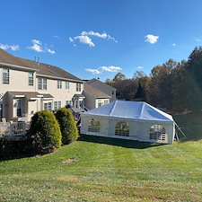 Heated-Tent-for-Backyard-Hibachi-Dinner-in-Forest-Hill-Maryland 0