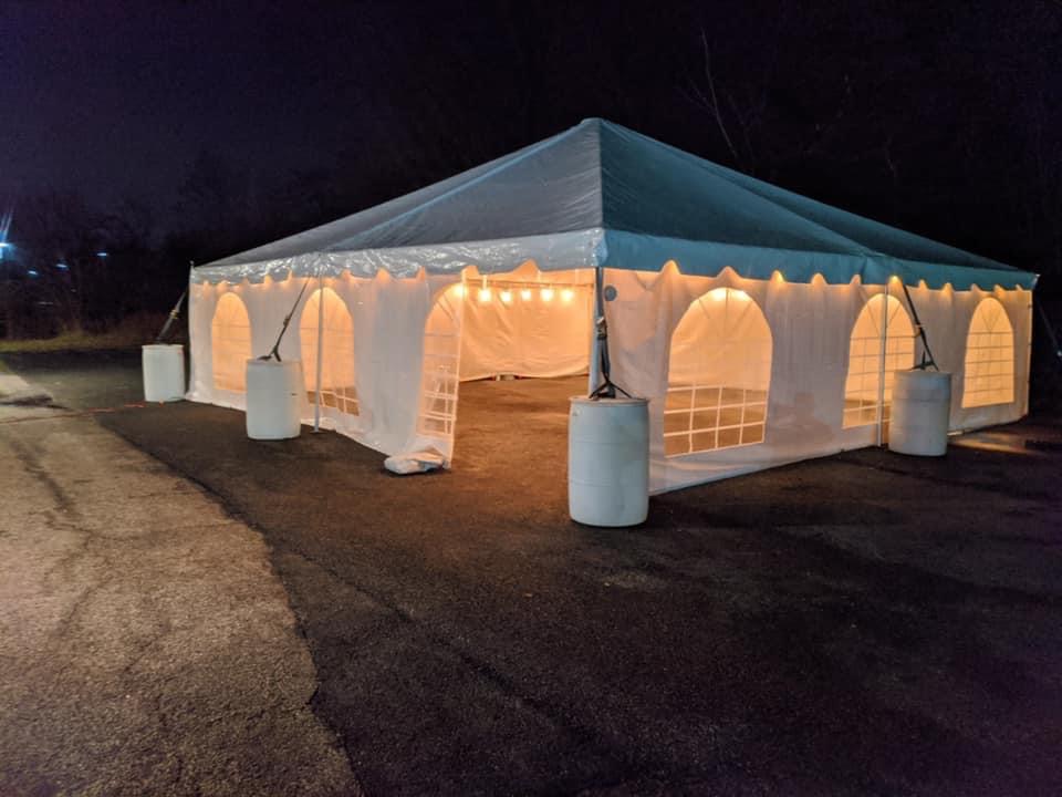 Heated Tents for Thanksgiving in Nottingham, Maryland