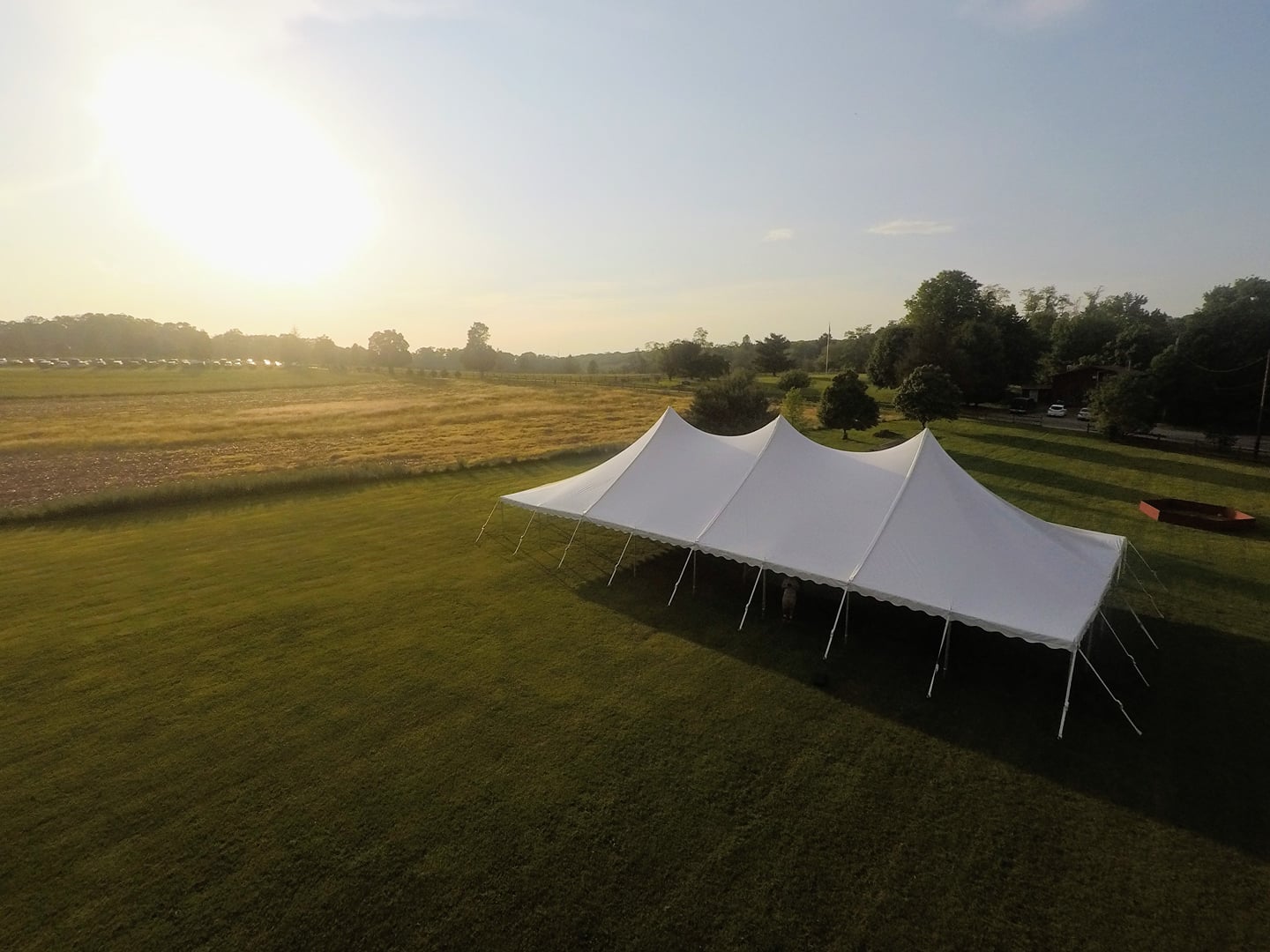 Large Pole Tent for Wedding in Baltimore, Maryland