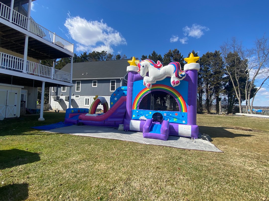 Large Unicorn Bounce House for Birthday Party in Middle River, Maryland