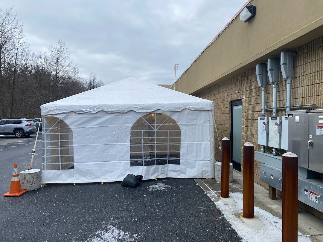 Small Cook Tent for Catering Event in Fallston, Maryland